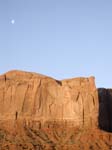31.North point of Rock Door Mesa at Sunrise (moon above)