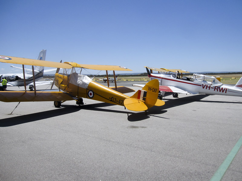 239.DeHavilland Tiger Moths & Chipmunk at the Royal Aero Flying Club, Jandakot Airport, Perth