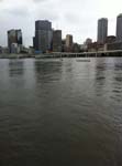129.Brisbane River, from the S. Brisbane Bank, looking N  towards Brisbane's Central Business Dist.