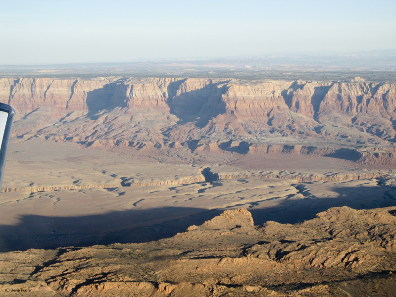 30. Over East rim of the Marble Canyon Sector (northbound, looking West)