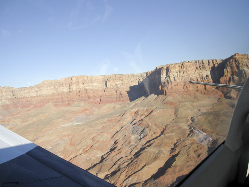 69.Climbing out of Marble Canyon Airport, west wall