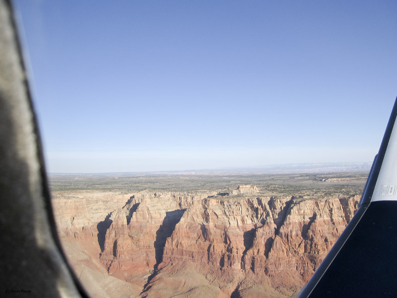 70.Climbing out of Marble Canyon Airport, west wall