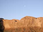 33.North face of Rock Door Mesa at Sunrise (moon above)