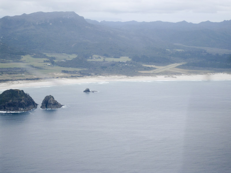 028.Great Barrier Island Airport (NZGB), looking NW.