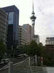 004.Skytower and city skyline from hotel room in Auckland, NZ