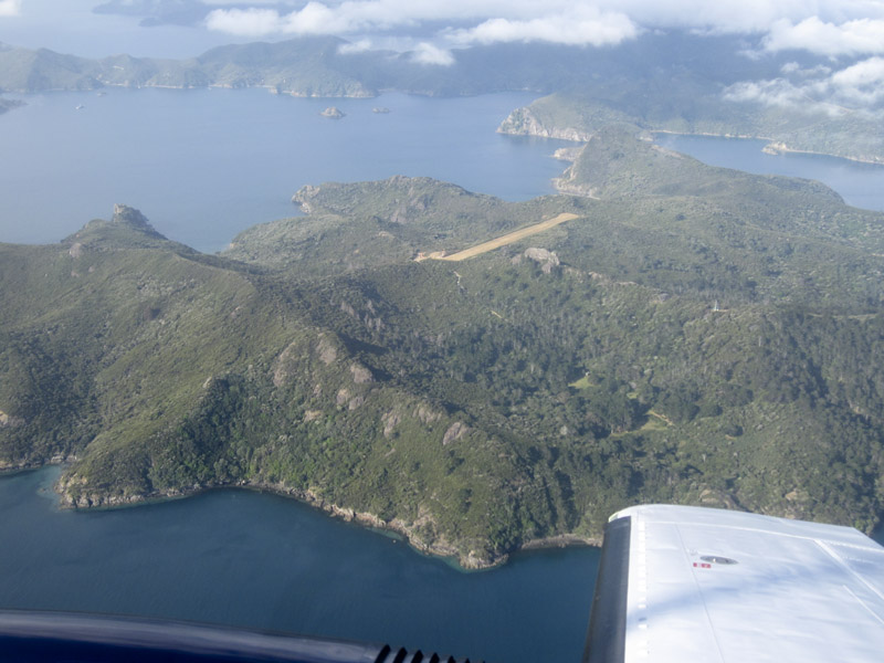 324.Kaikoura Island & Motu Kaikoura Island Aerodrome (NZKD), looking N