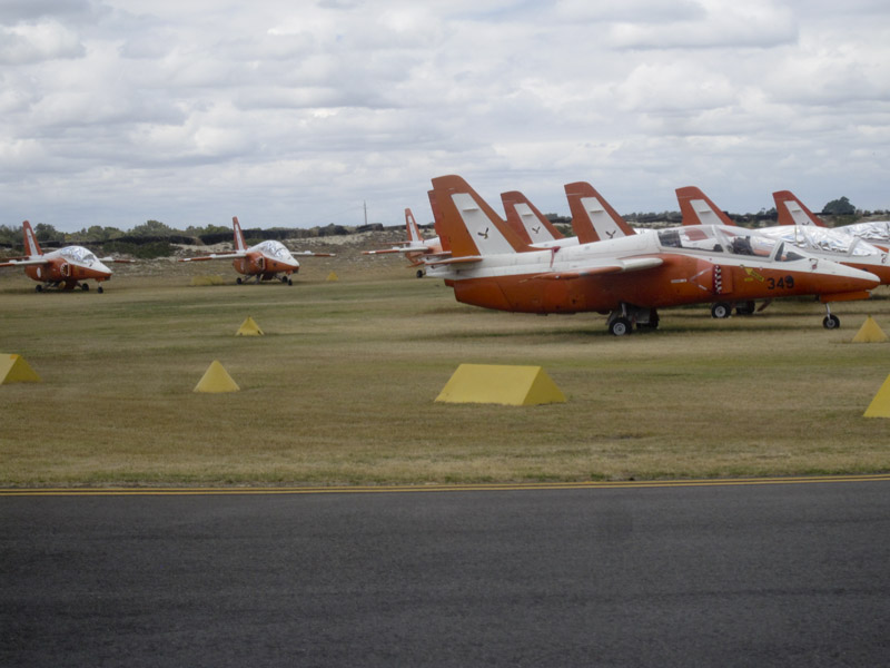 192.Stash of surplus military jet trainers at Perth, Jandakot Airport