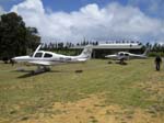 190.Two Cirri parked at Butch Airstrip for lunch.