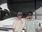 233.Matt & Hui Tai Tan at his hangar at Jandakot Airport, Perth